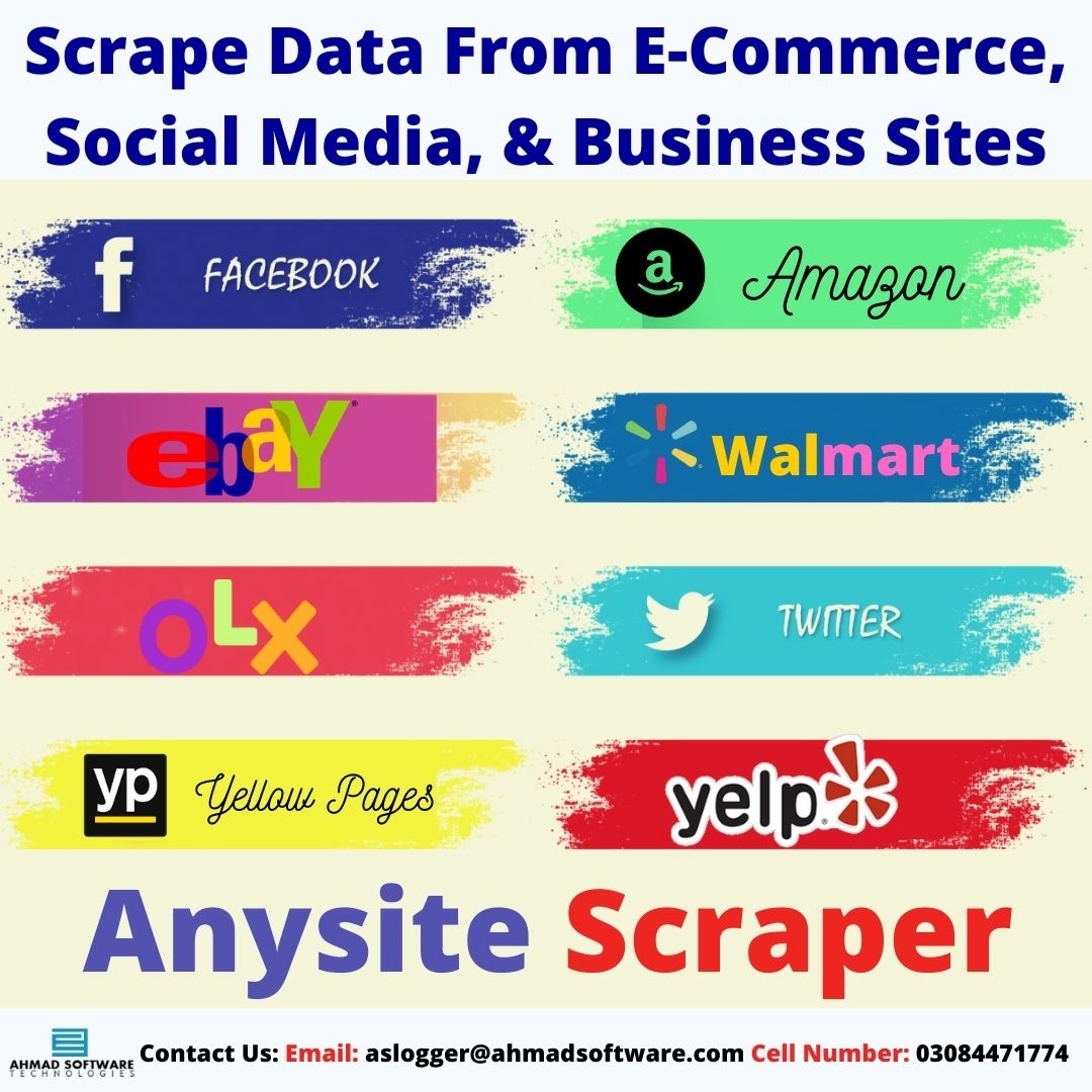 Scrape Data From E-Commerce, Social Media, & Business Sites